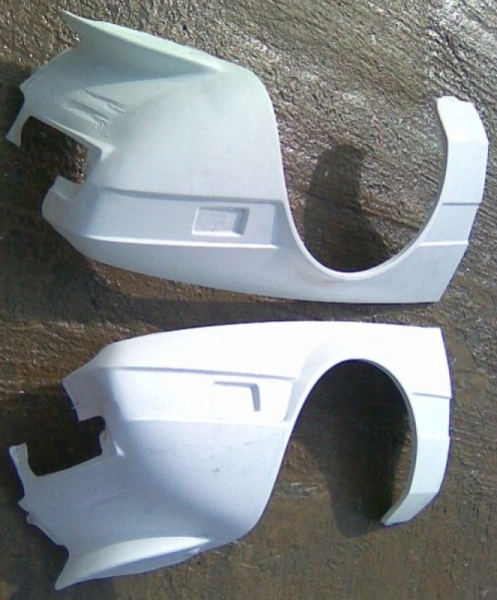 Rear widened fender set fiberglas (5065452110), Fiat X1/9